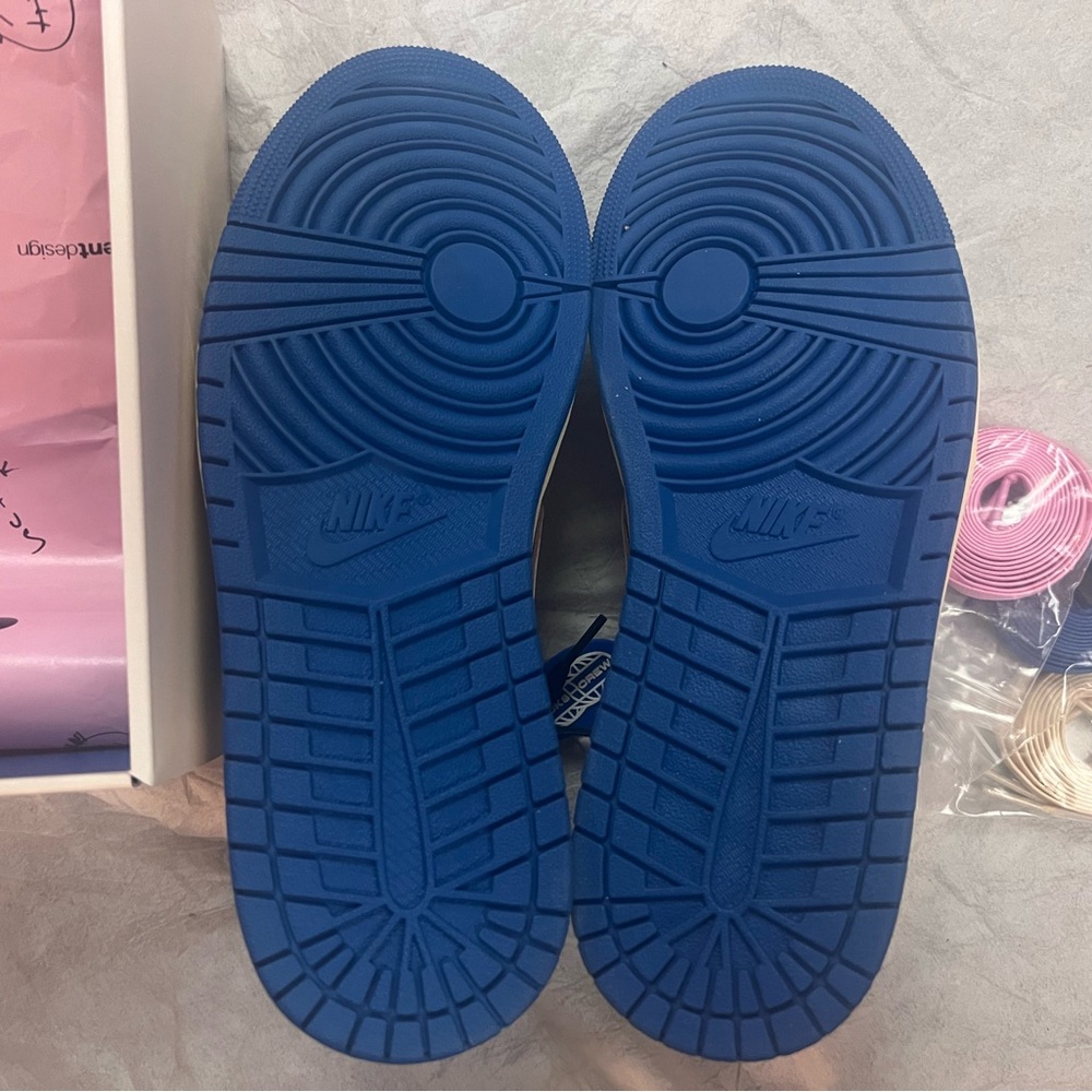 Jordan 1 Retro Low OG SP Fragment x Travis Scott (Sail/blue) - Picture 11 of 15